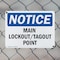 Signmission Main Lockout Tagout Point, 14 in W x Rectangle, Plastic OS-2PACK-NS-P-1014-L-14090 - alternate 8